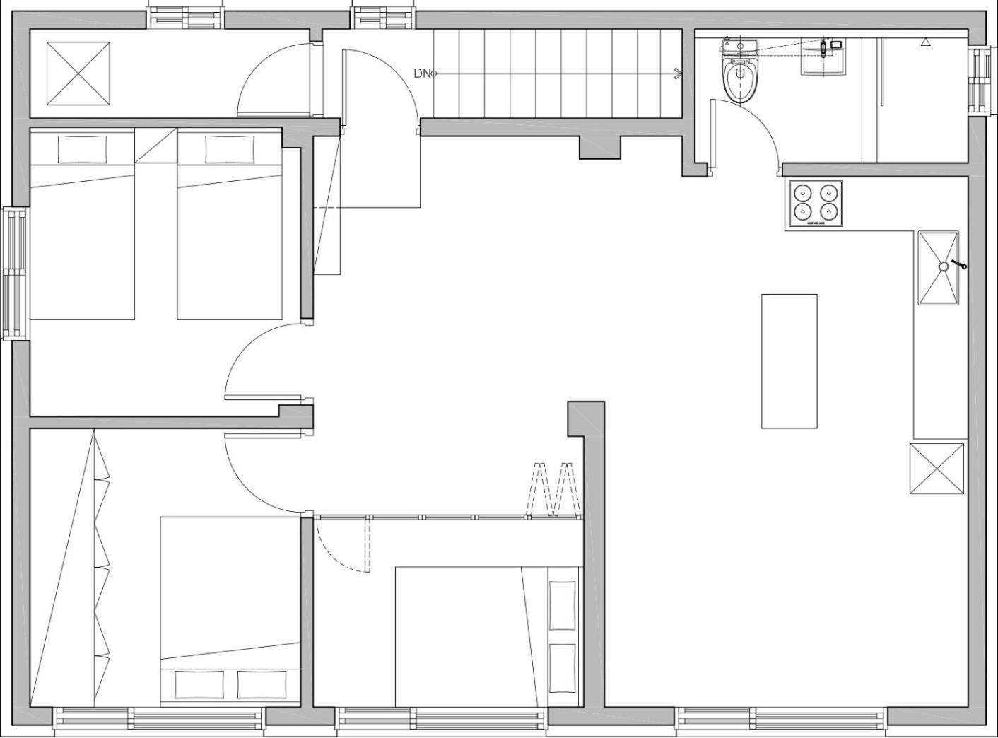 3br Jong-ro Family House, 4beds, 6 People